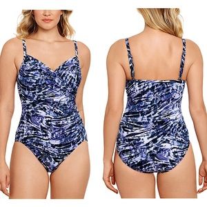 SWIM SOLUTIONS Tummy-Control One-Piece Swimsuit 14
